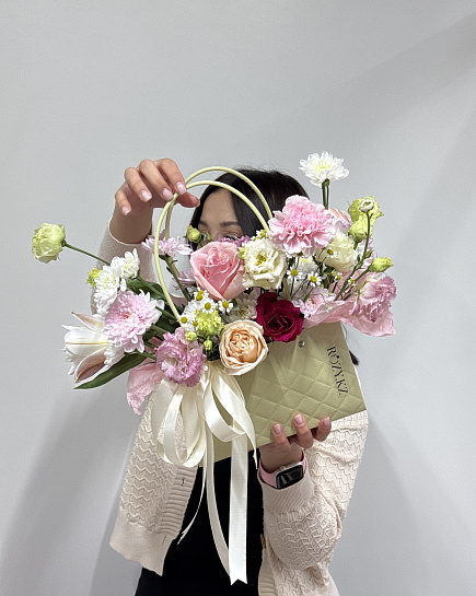 Assembled bouquet with delivery to Astana