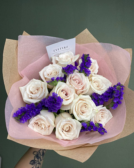 Bouquet of Purple vibe flowers delivered to Astana