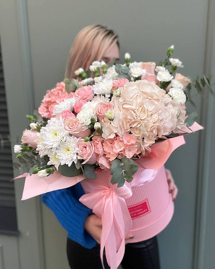 Bouquet of Pink Delicate Composition ❤ flowers delivered to Almaty