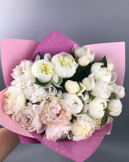 Bouquet of White tenderness flowers delivered to Shu