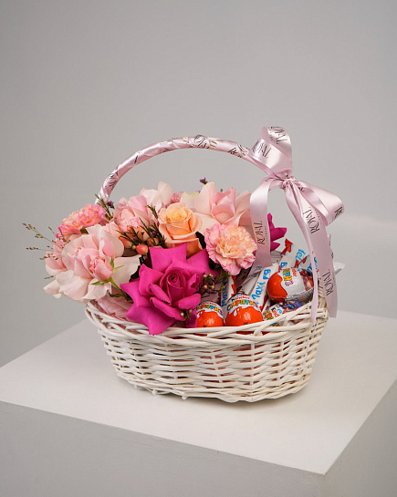 Bouquet of Composition flowers + sweets flowers delivered to Turkestan