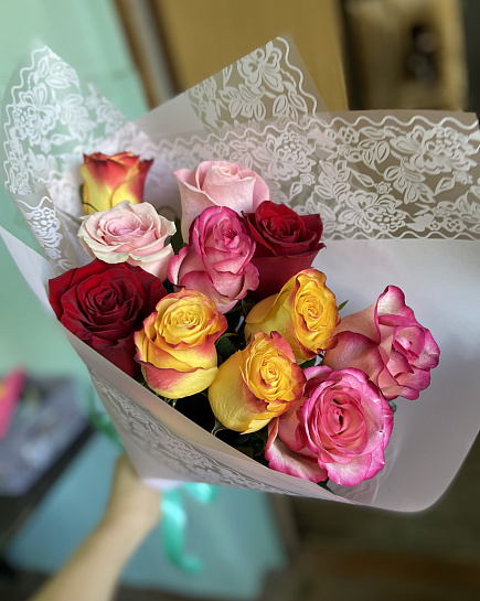 Bouquet of Mix of roses flowers delivered to Astana