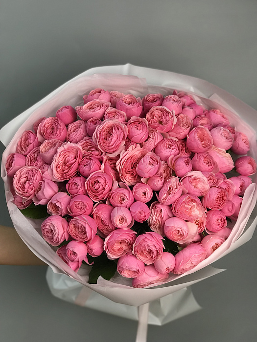 Silva Pink bouquet of peony bushes 51 pcs