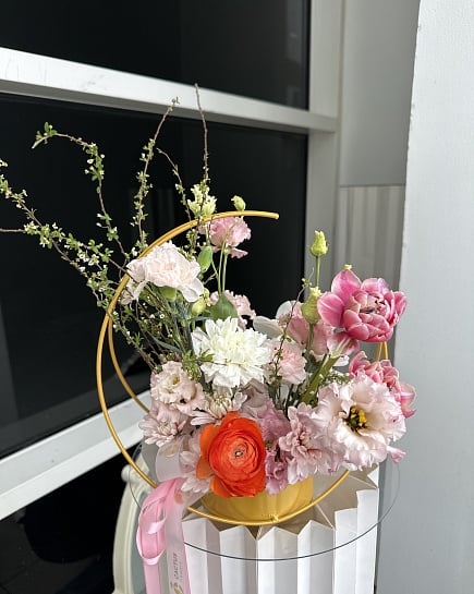 Солнечный акцент в пастельных тонах с доставкой по Астане