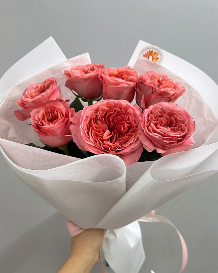 Bouquet of 7 Peony Roses with delivery to Almaty