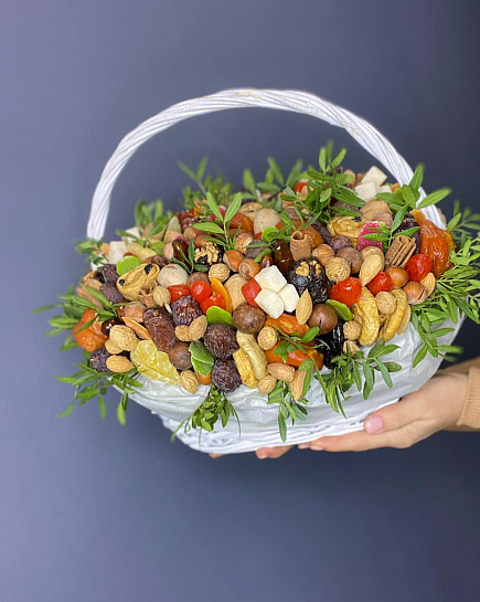 Bouquet of Basket of dried fruits and nuts flowers delivered to Almaty