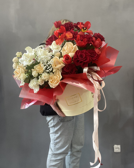 Bouquet of Giant box flowers delivered to Karaganda