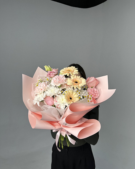 Bouquet of Freshness of the morning flowers delivered to Astana