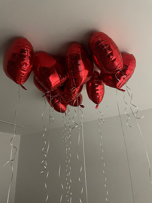 Heart helium balloons 5 pcs