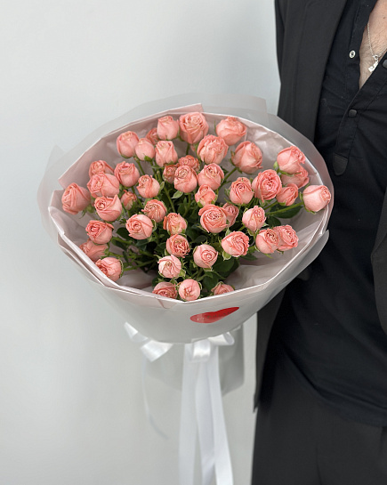 Bouquet of Shrub roses 9 pcs flowers delivered to Astana