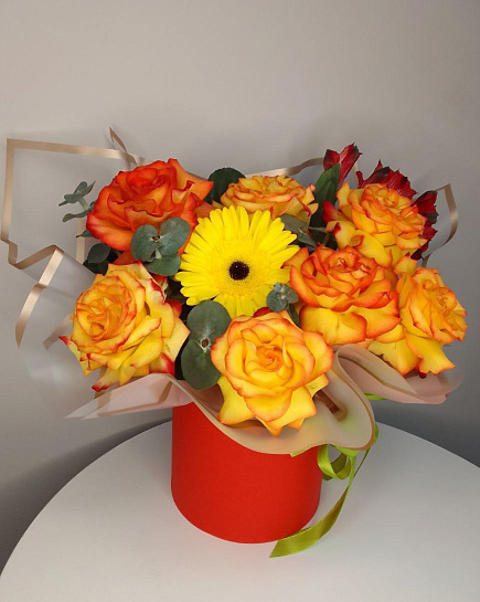 Bouquet of Autumn colors flowers delivered to Astana