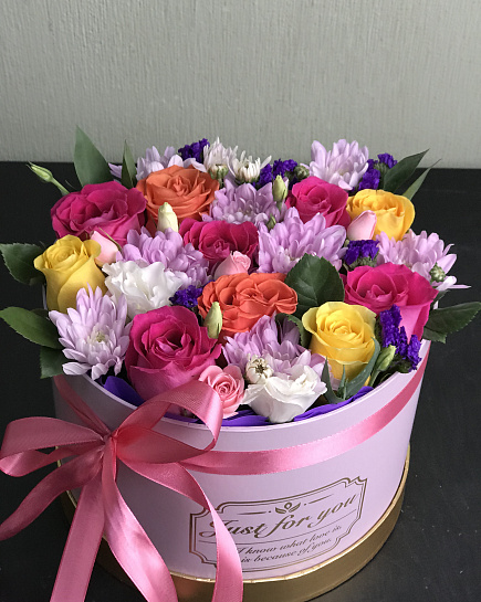 Bouquet of Mix in a box flowers delivered to Fort-Shevchenko