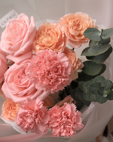 Bouquet of Pink Roze mix flowers delivered to Astana