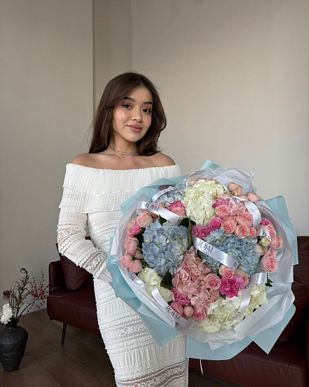 Eurobouquet with delivery to Astana