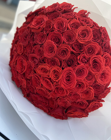Элитная красная роза с доставкой по Костанае
