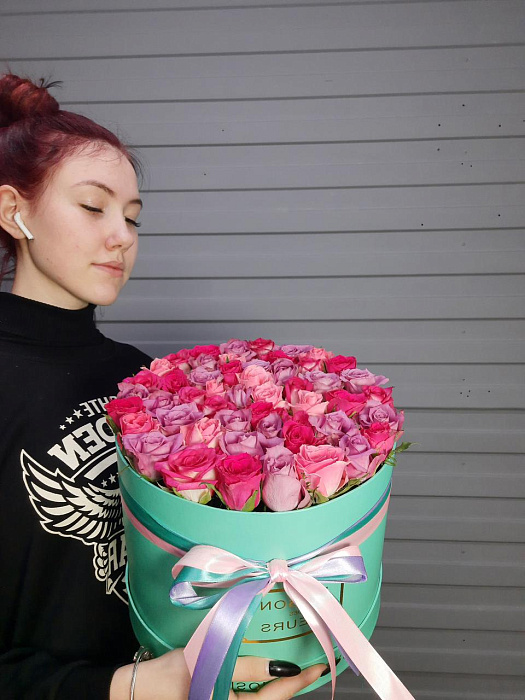 51 roses in a box