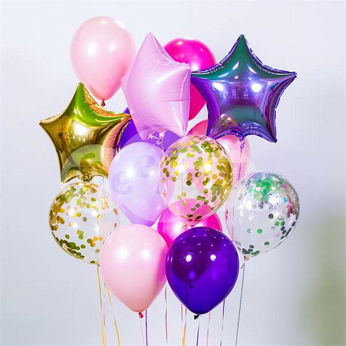 Set of 15 balloons Bright moments
