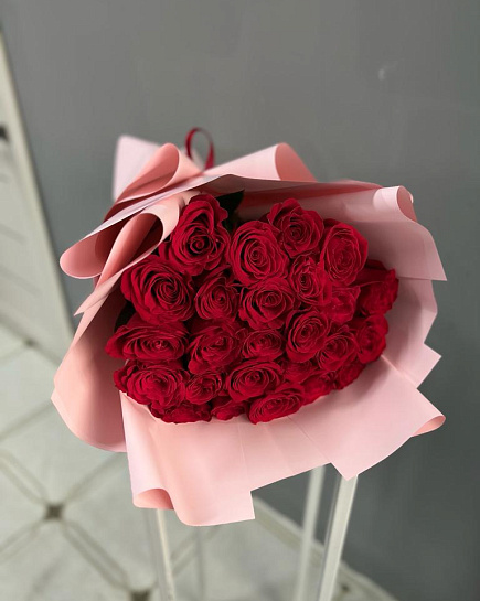Bouquet of Bouquet of 31 red roses flowers delivered to Astana