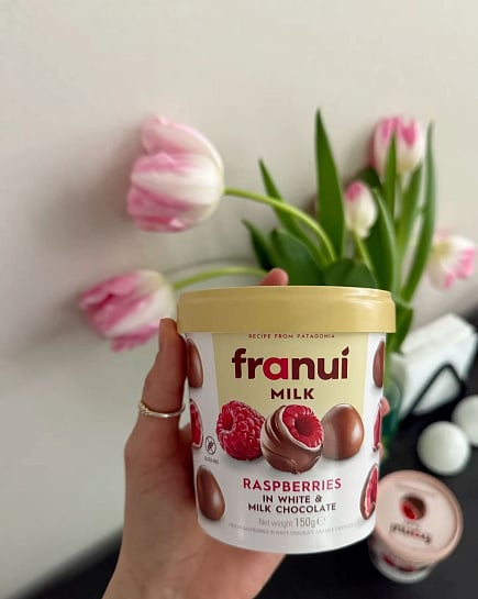 Spanish raspberry in chocolate with delivery to Almaty