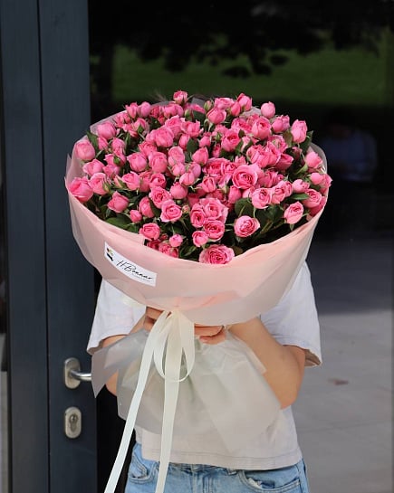 Bush roses 15 pcs with delivery to Almaty