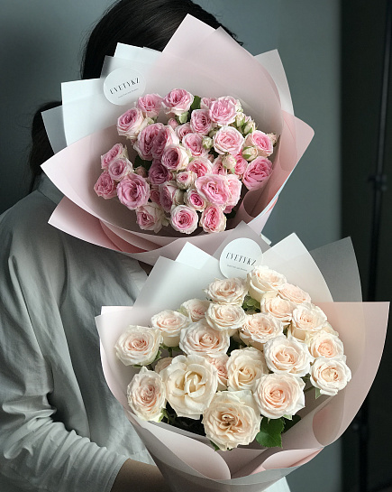 Bouquet of Bouquet of spray roses 9 pcs (color to choose from) flowers delivered to Astana