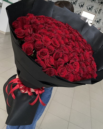 Метровые розы  с доставкой по Уральске