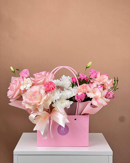 Flower bag No. 1 with delivery to Astana