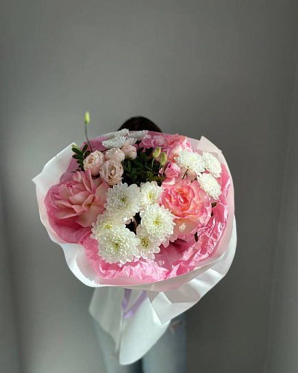 Gentle bouquet with delivery to Astana