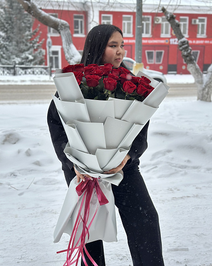 25 метровых роз с доставкой по Караганде