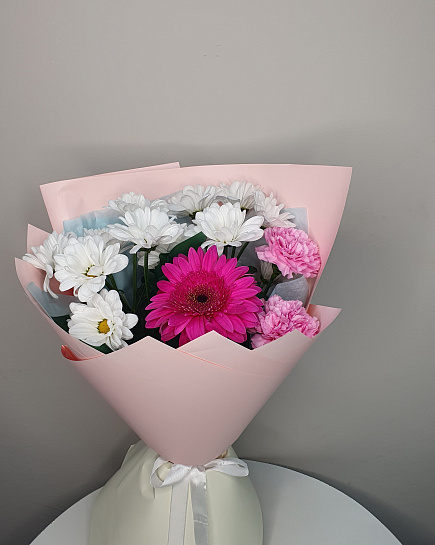 Bouquet of Bright composition flowers delivered to Astana