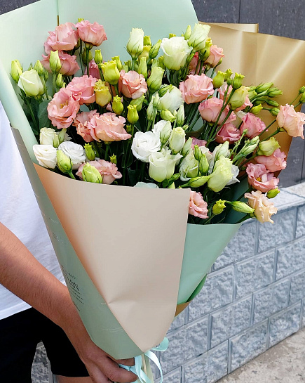 Bouquet of Mono-bouquet of 25 eustoma flowers delivered to Pavlodar