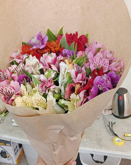 Alstromeria in a pack with delivery to Almaty