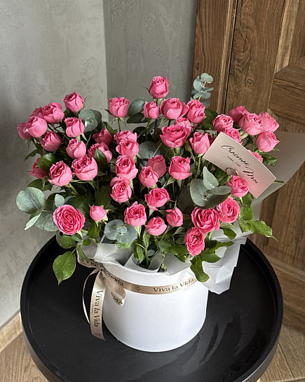Розовое очарование кустовых роз with delivery to Astana