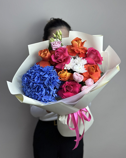 Bouquet of euro bouquet flowers delivered to Astana
