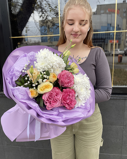 Bouquet of Bright mix flowers delivered to Petropavlovsk