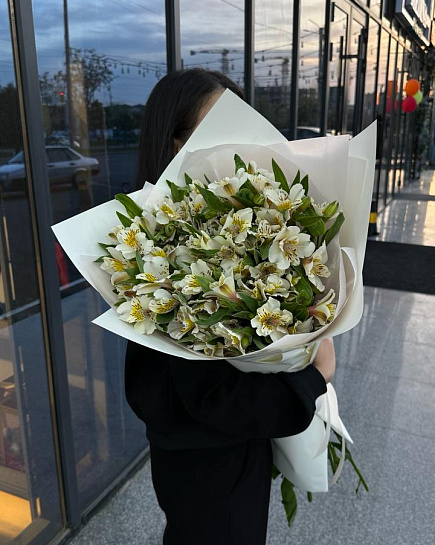 Bouquet of Alstroemeria flowers delivered to Shymkent