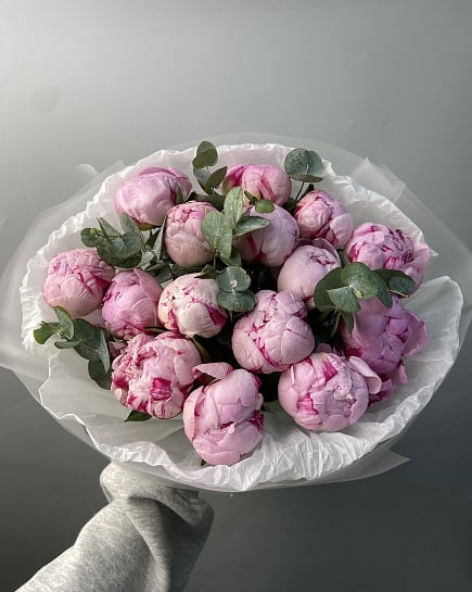 Нежные пионы в розовых тонах с доставкой по Астане