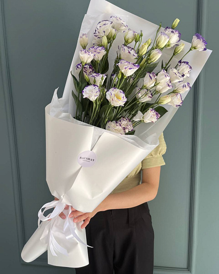 Bouquet of Mono-bouquet of Eustoma flowers delivered to Astana