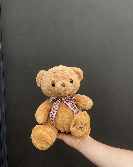 Teddy bear with bow 25cm with delivery to Astana