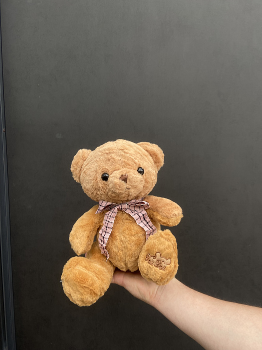 Teddy bear with bow 25cm