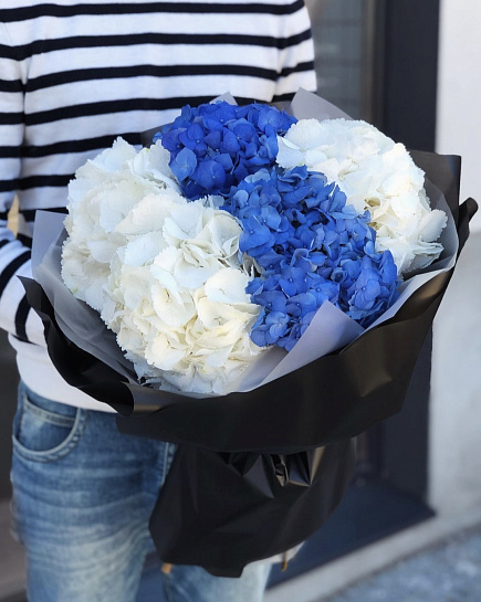 Bouquet of Mix hydrangeas flowers delivered to Rudniy