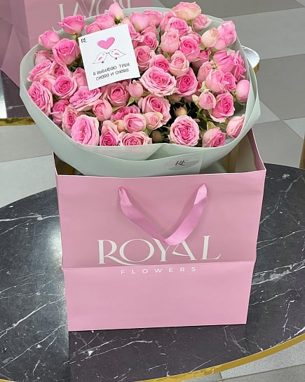 Rose Symphony with delivery to Almaty