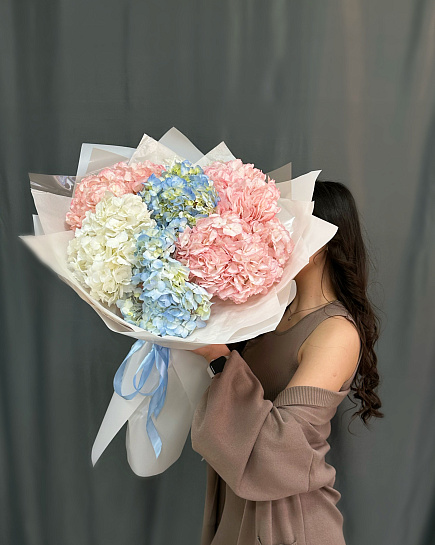 Bouquet of Hydrangeas flowers delivered to Astana