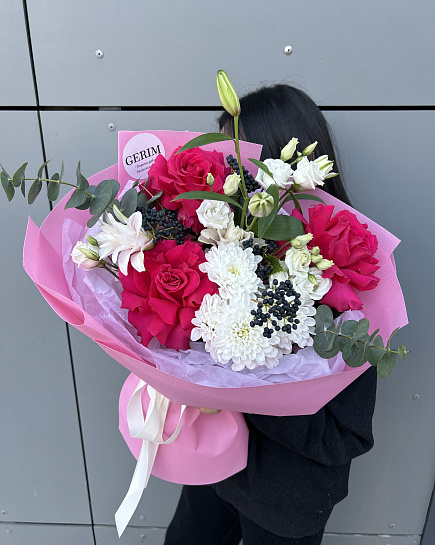 Assembled bouquet with delivery to Astana