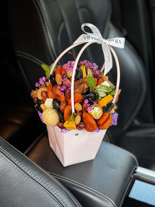 A bag with dried fruits