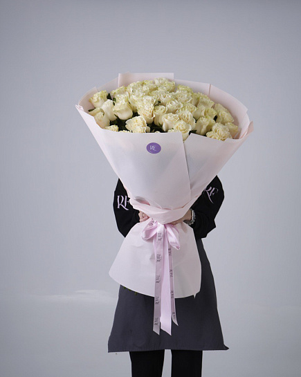 Bouquet of Bouquet of 51 Meter Roses flowers delivered to Atyrau