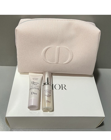 Bouquet of Cosmetic bag Dior with miniature creams (original) flowers delivered to Astana