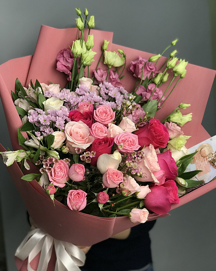 Bouquet of The brightest flowers delivered to Astana