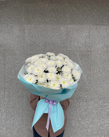 Bouquet of cloud of chrysanthemums flowers delivered to Astana