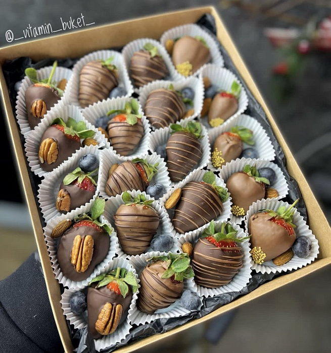 Strawberries in Belgian chocolate